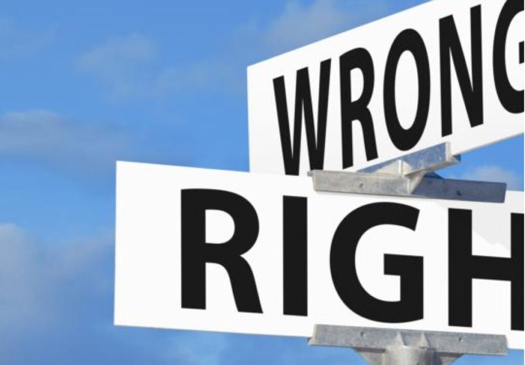 Moral philosophy - what is right and wrong?