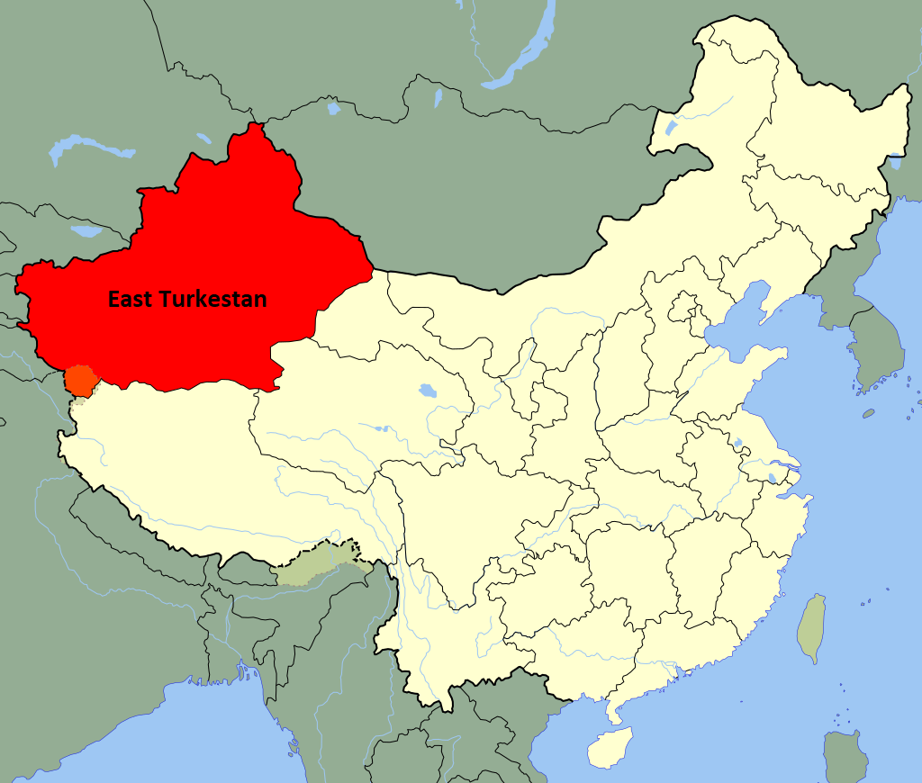 East Turkestan is the home of the Uyghurs.