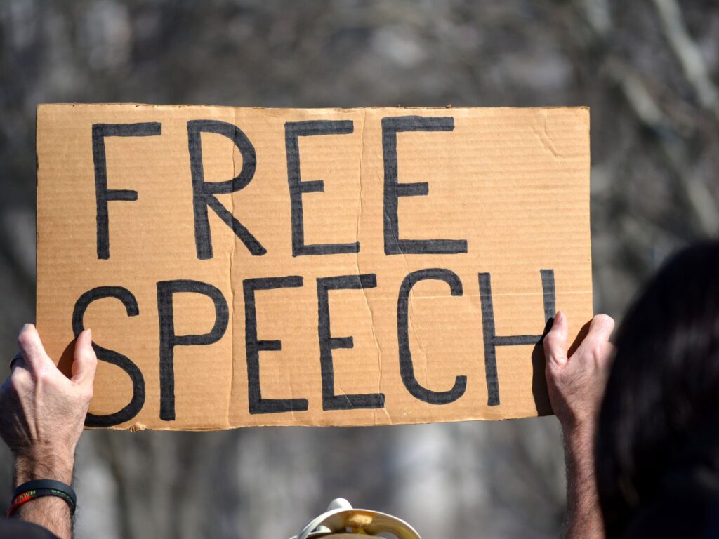 Free speech, especially speaking about controversial ideas, has to be protected.